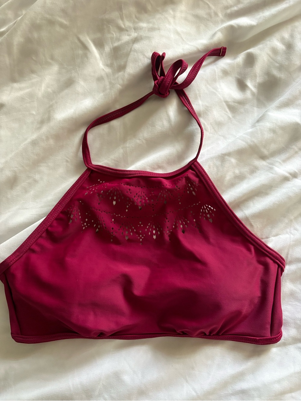 Women’s Halter Bikini Top - Rasberry